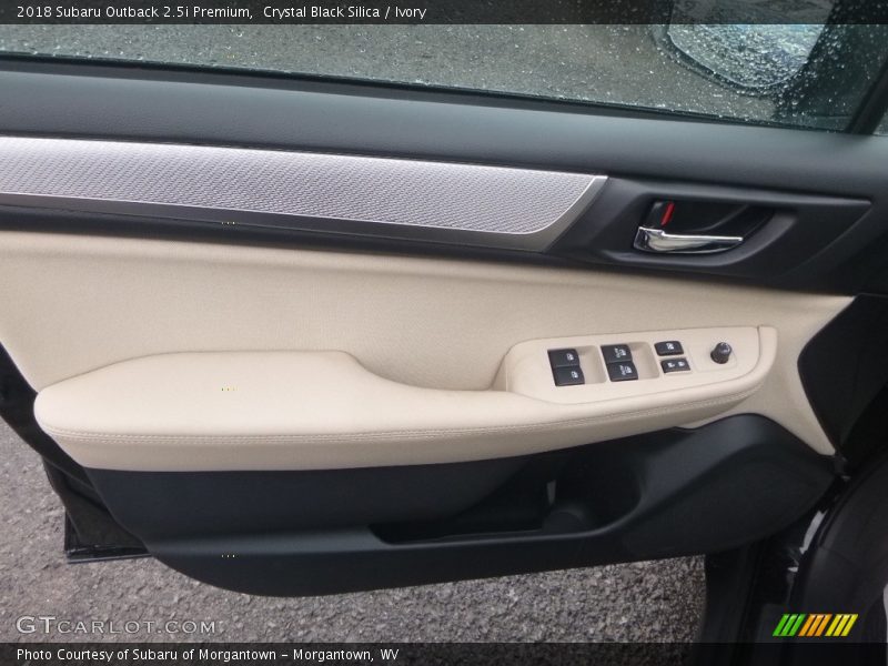 Crystal Black Silica / Ivory 2018 Subaru Outback 2.5i Premium