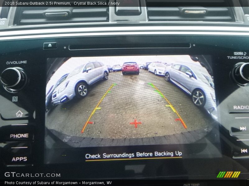 Crystal Black Silica / Ivory 2018 Subaru Outback 2.5i Premium