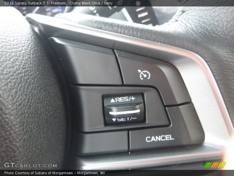 Crystal Black Silica / Ivory 2018 Subaru Outback 2.5i Premium