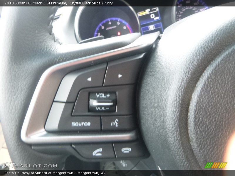 Crystal Black Silica / Ivory 2018 Subaru Outback 2.5i Premium
