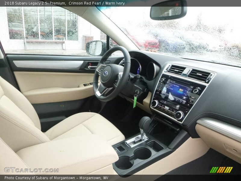 Front Seat of 2018 Legacy 2.5i Premium