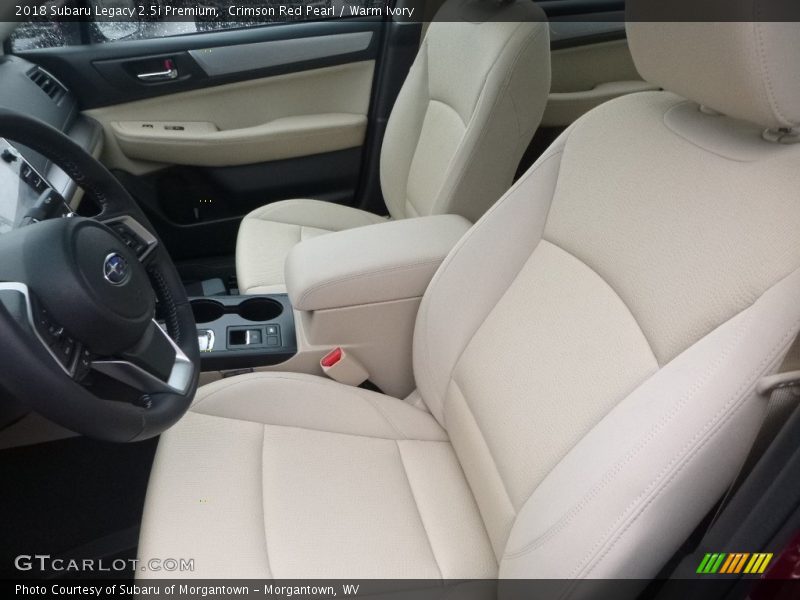 Front Seat of 2018 Legacy 2.5i Premium