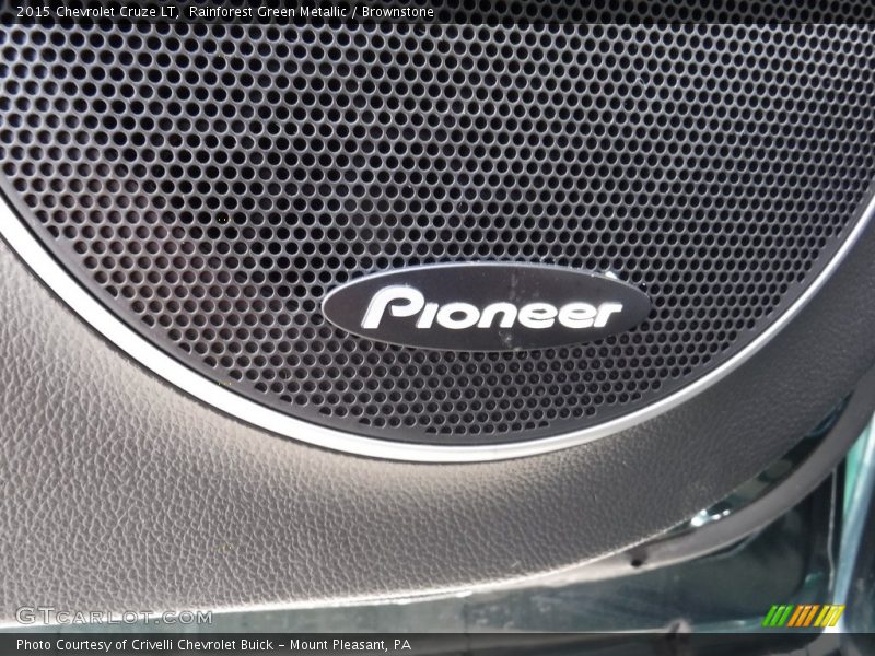 Rainforest Green Metallic / Brownstone 2015 Chevrolet Cruze LT