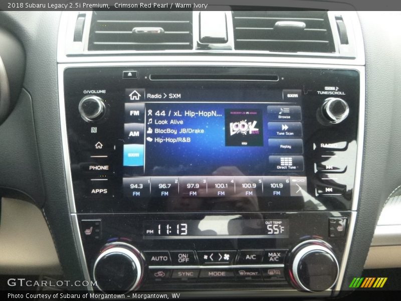 Controls of 2018 Legacy 2.5i Premium