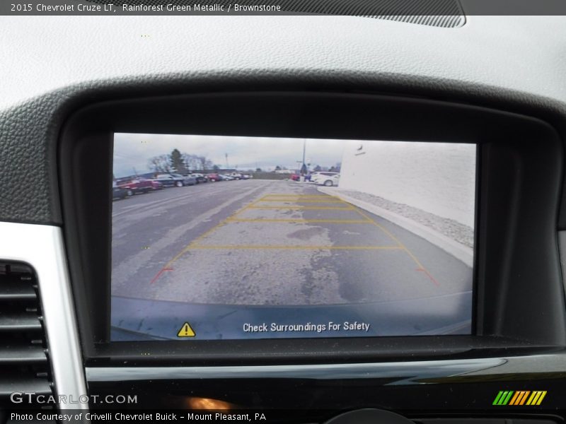Rainforest Green Metallic / Brownstone 2015 Chevrolet Cruze LT