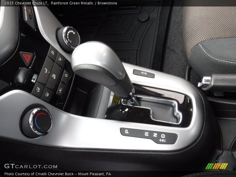 Rainforest Green Metallic / Brownstone 2015 Chevrolet Cruze LT