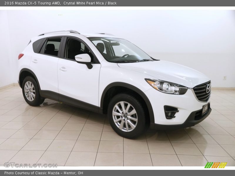 Crystal White Pearl Mica / Black 2016 Mazda CX-5 Touring AWD