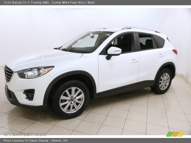 Crystal White Pearl Mica / Black 2016 Mazda CX-5 Touring AWD