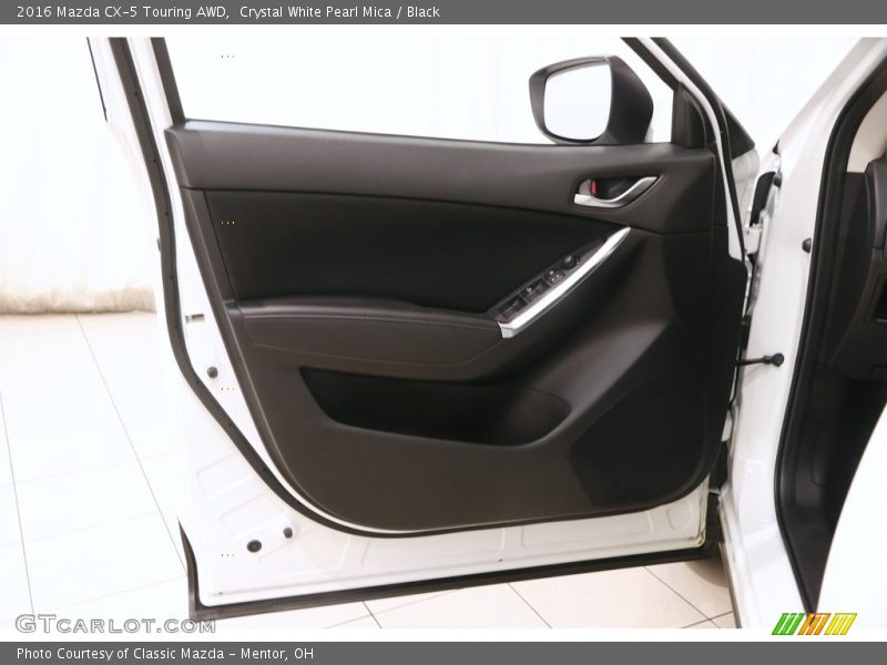 Crystal White Pearl Mica / Black 2016 Mazda CX-5 Touring AWD
