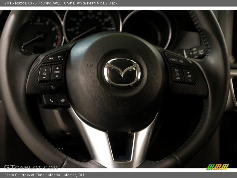 Crystal White Pearl Mica / Black 2016 Mazda CX-5 Touring AWD