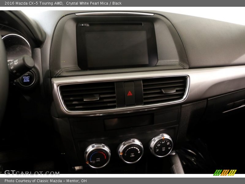 Crystal White Pearl Mica / Black 2016 Mazda CX-5 Touring AWD