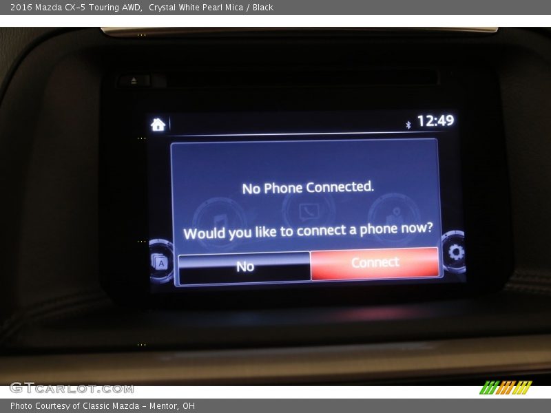 Crystal White Pearl Mica / Black 2016 Mazda CX-5 Touring AWD