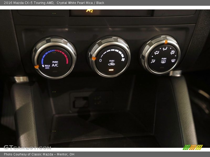 Crystal White Pearl Mica / Black 2016 Mazda CX-5 Touring AWD