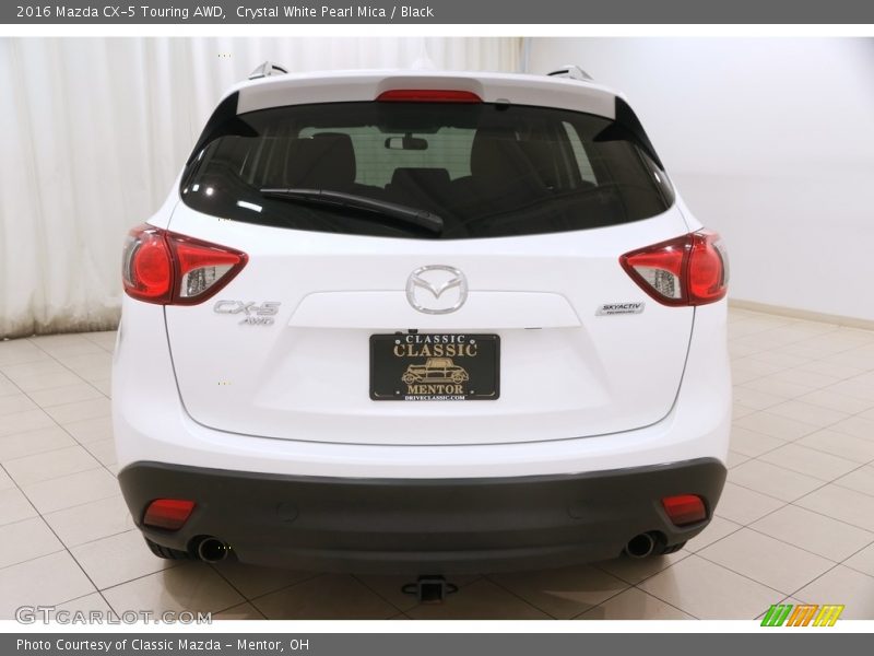 Crystal White Pearl Mica / Black 2016 Mazda CX-5 Touring AWD