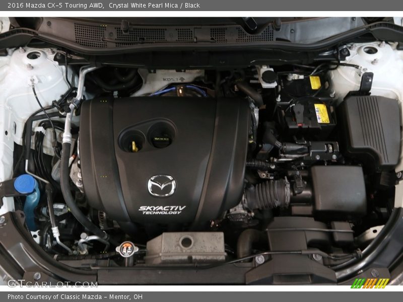 Crystal White Pearl Mica / Black 2016 Mazda CX-5 Touring AWD