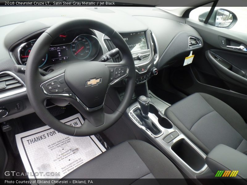 Satin Steel Gray Metallic / Jet Black 2018 Chevrolet Cruze LT