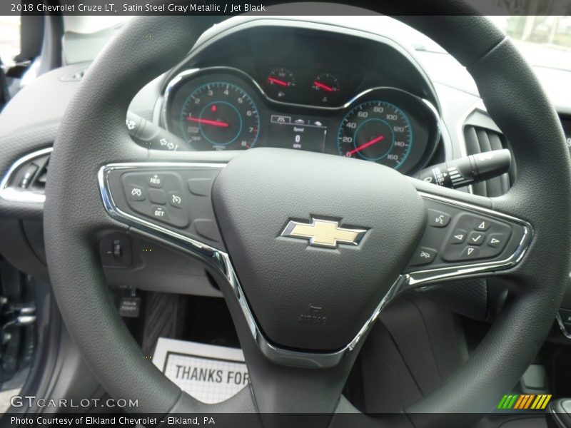 Satin Steel Gray Metallic / Jet Black 2018 Chevrolet Cruze LT
