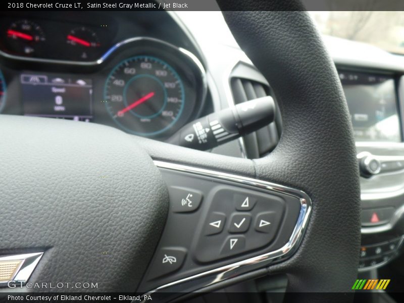 Satin Steel Gray Metallic / Jet Black 2018 Chevrolet Cruze LT