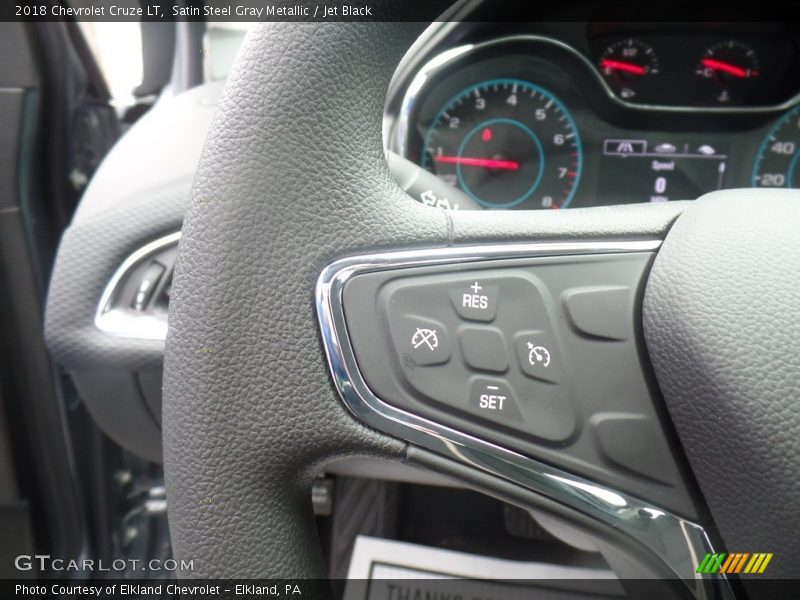 Satin Steel Gray Metallic / Jet Black 2018 Chevrolet Cruze LT