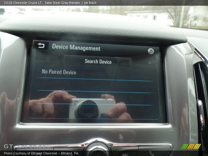 Satin Steel Gray Metallic / Jet Black 2018 Chevrolet Cruze LT