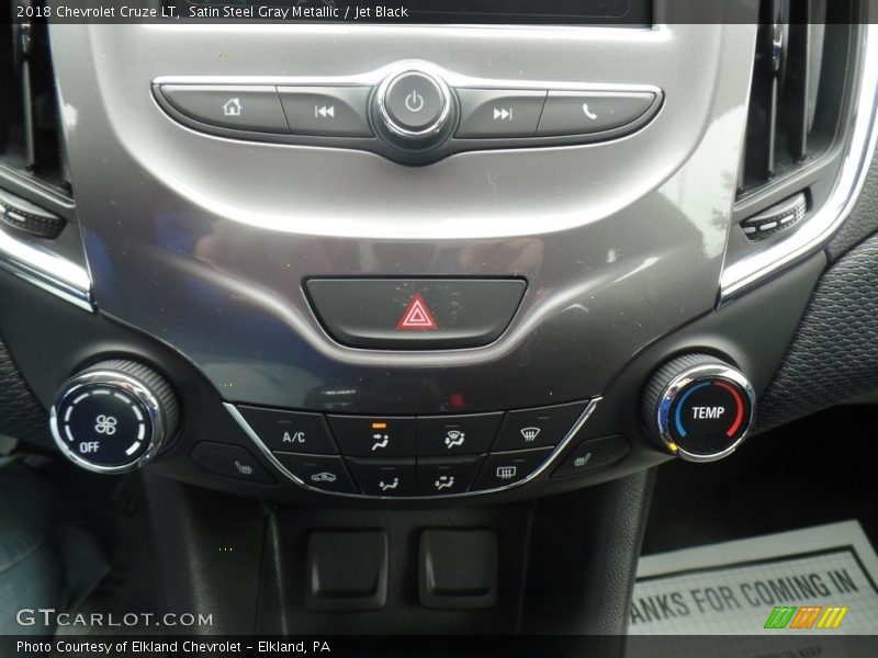 Satin Steel Gray Metallic / Jet Black 2018 Chevrolet Cruze LT