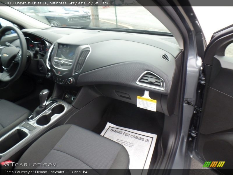 Satin Steel Gray Metallic / Jet Black 2018 Chevrolet Cruze LT