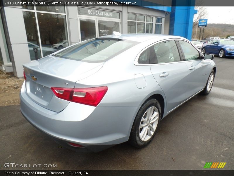 Arctic Blue Metallic / Dark Atmosphere/Loft Brown 2018 Chevrolet Malibu LT