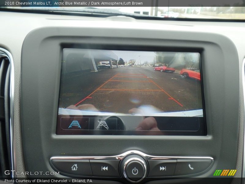 Arctic Blue Metallic / Dark Atmosphere/Loft Brown 2018 Chevrolet Malibu LT