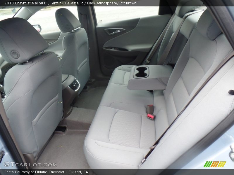 Arctic Blue Metallic / Dark Atmosphere/Loft Brown 2018 Chevrolet Malibu LT