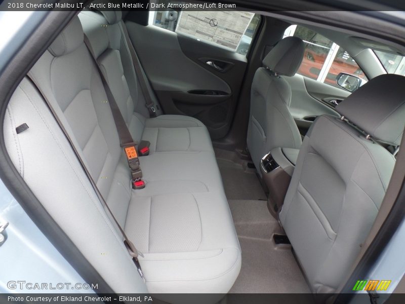 Arctic Blue Metallic / Dark Atmosphere/Loft Brown 2018 Chevrolet Malibu LT