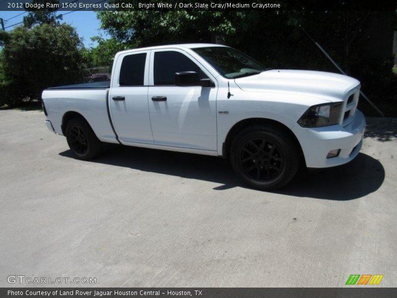 Bright White / Dark Slate Gray/Medium Graystone 2012 Dodge Ram 1500 Express Quad Cab