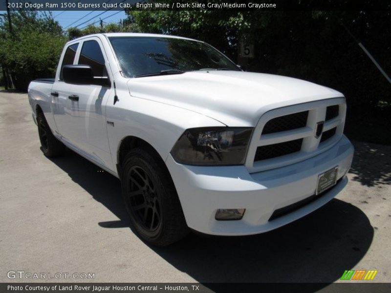 Bright White / Dark Slate Gray/Medium Graystone 2012 Dodge Ram 1500 Express Quad Cab