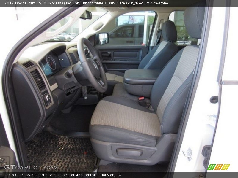 Bright White / Dark Slate Gray/Medium Graystone 2012 Dodge Ram 1500 Express Quad Cab