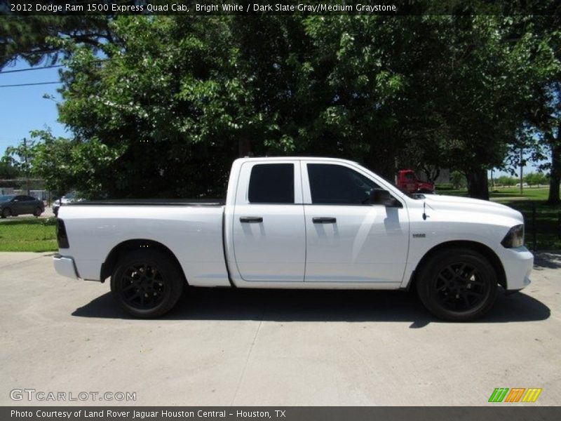 Bright White / Dark Slate Gray/Medium Graystone 2012 Dodge Ram 1500 Express Quad Cab