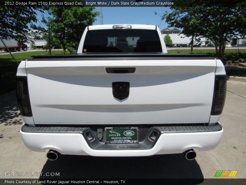 Bright White / Dark Slate Gray/Medium Graystone 2012 Dodge Ram 1500 Express Quad Cab