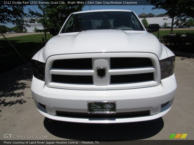 Bright White / Dark Slate Gray/Medium Graystone 2012 Dodge Ram 1500 Express Quad Cab