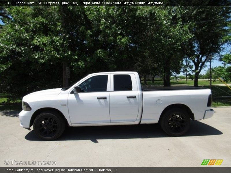 Bright White / Dark Slate Gray/Medium Graystone 2012 Dodge Ram 1500 Express Quad Cab