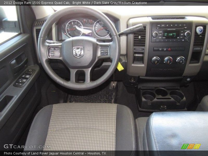 Bright White / Dark Slate Gray/Medium Graystone 2012 Dodge Ram 1500 Express Quad Cab