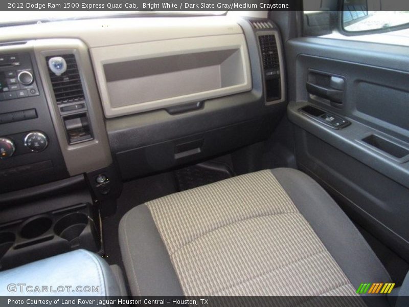 Bright White / Dark Slate Gray/Medium Graystone 2012 Dodge Ram 1500 Express Quad Cab