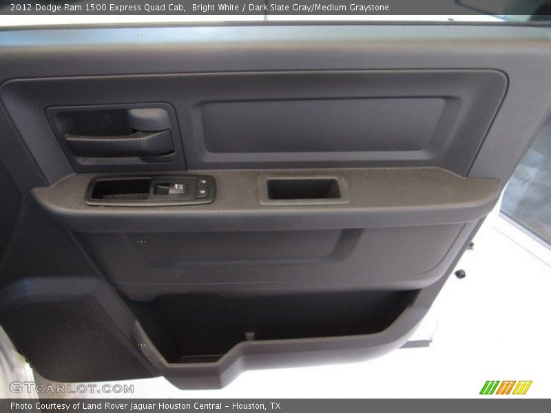 Bright White / Dark Slate Gray/Medium Graystone 2012 Dodge Ram 1500 Express Quad Cab