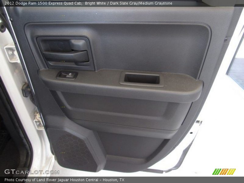 Bright White / Dark Slate Gray/Medium Graystone 2012 Dodge Ram 1500 Express Quad Cab