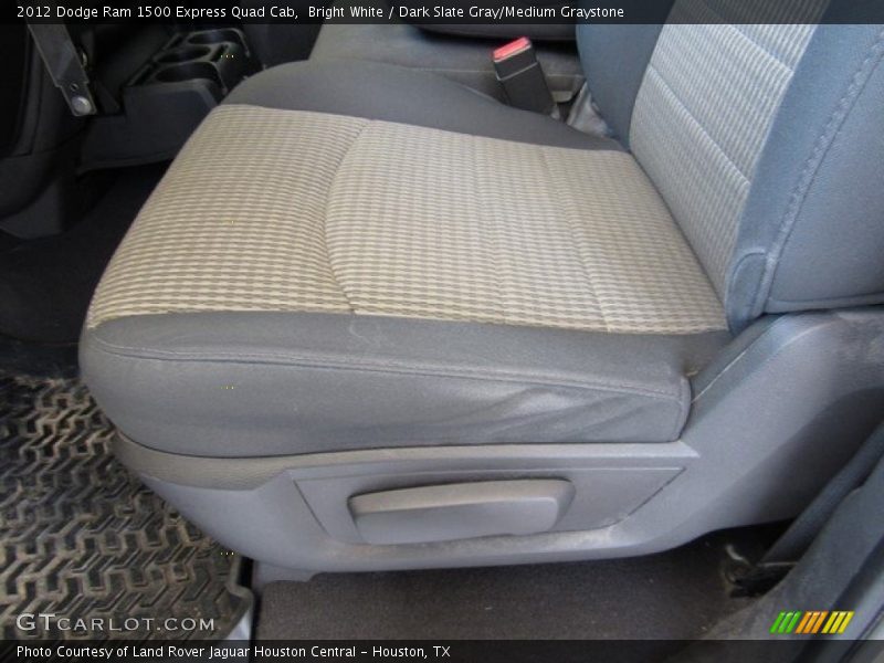 Bright White / Dark Slate Gray/Medium Graystone 2012 Dodge Ram 1500 Express Quad Cab