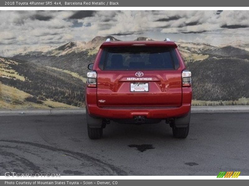 Barcelona Red Metallic / Black 2018 Toyota 4Runner SR5 4x4