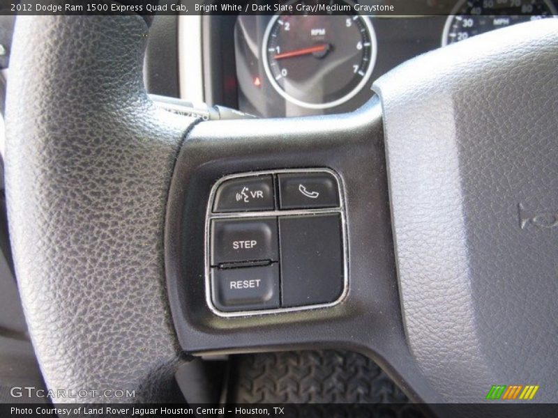 Bright White / Dark Slate Gray/Medium Graystone 2012 Dodge Ram 1500 Express Quad Cab