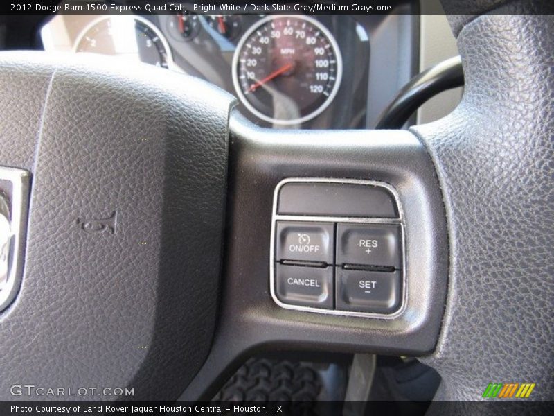 Bright White / Dark Slate Gray/Medium Graystone 2012 Dodge Ram 1500 Express Quad Cab