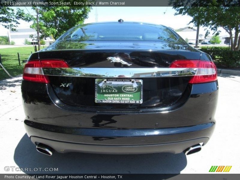 Ebony Black / Warm Charcoal 2011 Jaguar XF Premium Sport Sedan