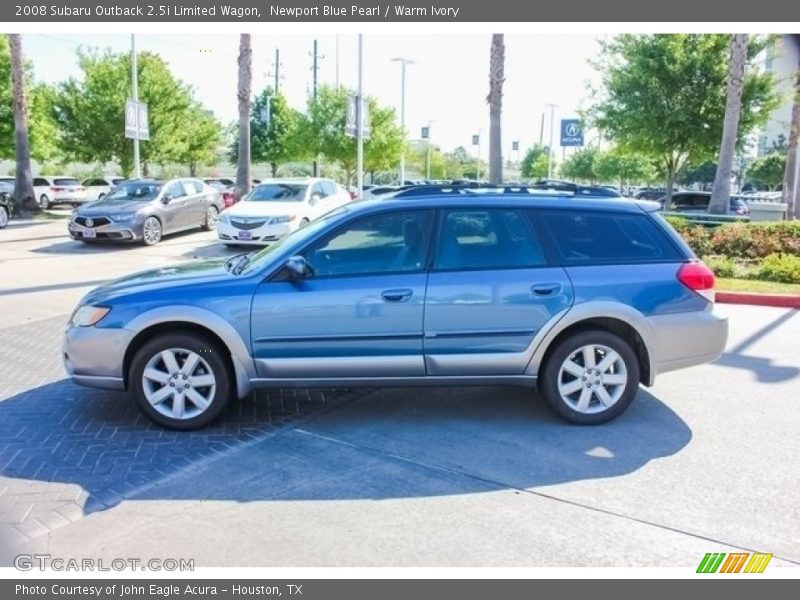 Newport Blue Pearl / Warm Ivory 2008 Subaru Outback 2.5i Limited Wagon