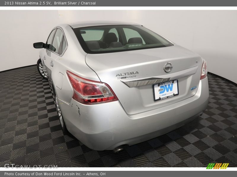 Brilliant Silver / Charcoal 2013 Nissan Altima 2.5 SV