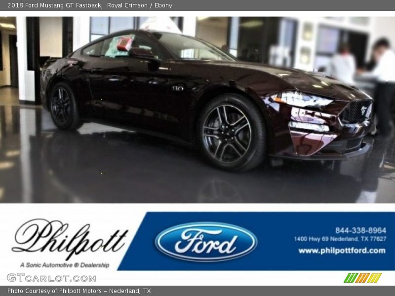 Royal Crimson / Ebony 2018 Ford Mustang GT Fastback