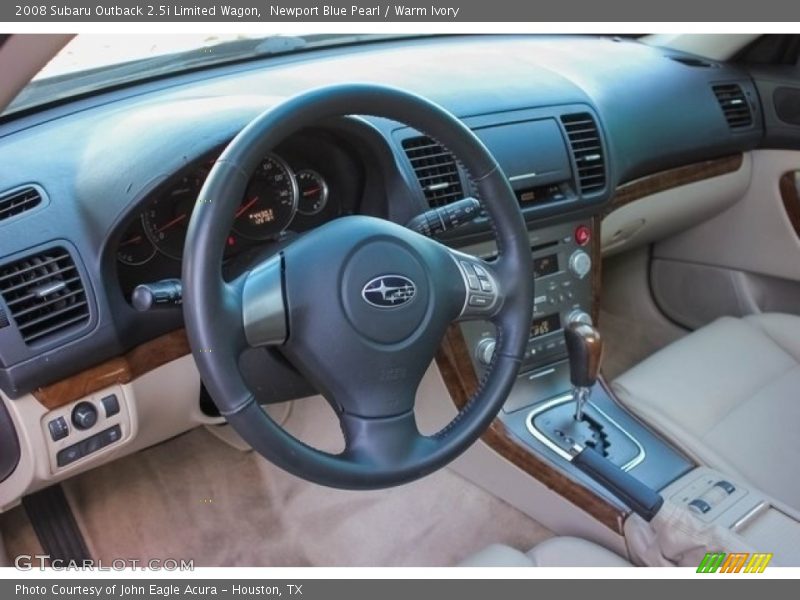 Newport Blue Pearl / Warm Ivory 2008 Subaru Outback 2.5i Limited Wagon